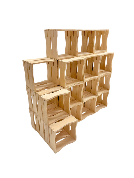 10×10 voll im Trend – Holzrähmchen für Wabenhonig fertig gebaut im Karton (100 Stk.) verpackt