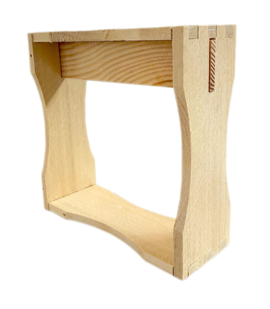 10×10 voll im Trend – Holzrähmchen für Wabenhonig mit Holzstreifen fertig gebaut im Karton (100 Stk.) verpackt